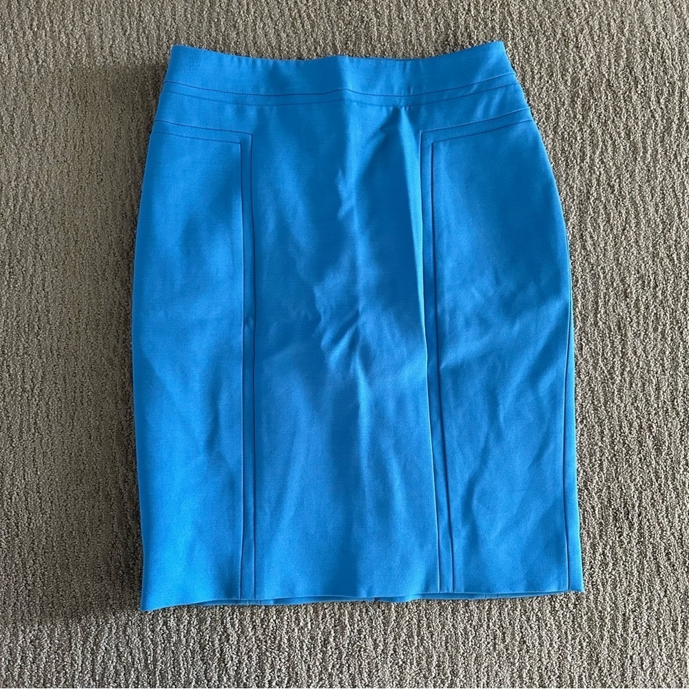 WHBM Blue Pencil Skirt